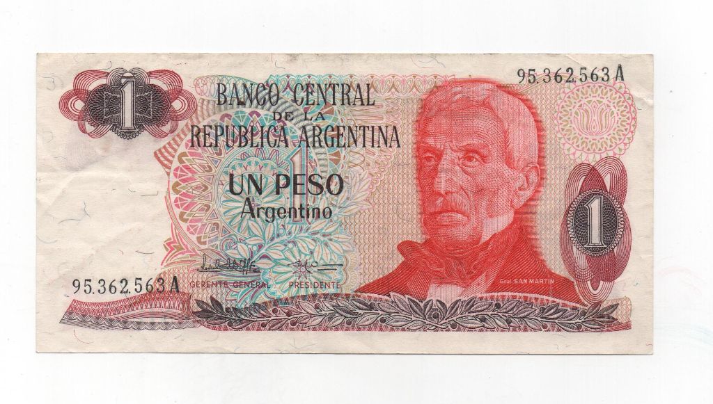 ARGENTINA DEL AÑO1983-1984 DE 1 PESO